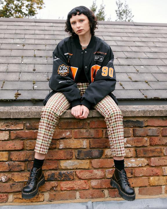 Dr. Martens Church Platform Monkey Boots Black - Womens