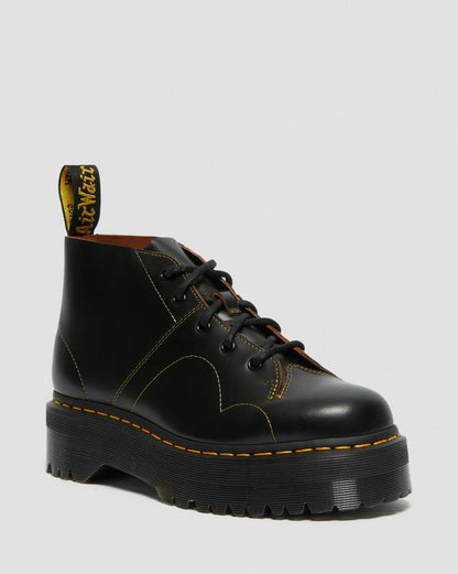 Dr Martens Church Platform Monkey Boots - Black