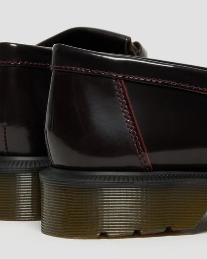 Dr. Martens Adrian Snaffle Smooth Leather Kiltie Loafers Cherry Red Arcadia - Womens