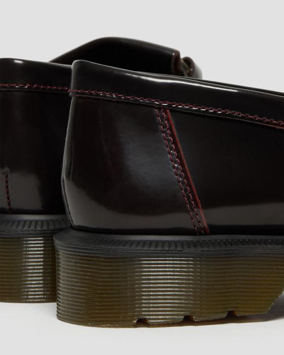 Dr. Martens Adrian Snaffle Smooth Leather Kiltie Loafers Cherry Red Arcadia - Mens