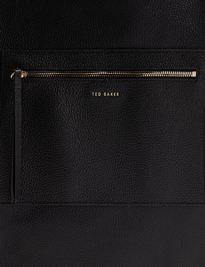 Ted Baker Tammila Tall Soft Leather Structured Tote Bag In Black Women's
