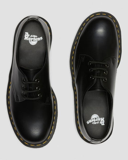 Dr Martens 1461 Smooth Leather Platform Shoes - Black