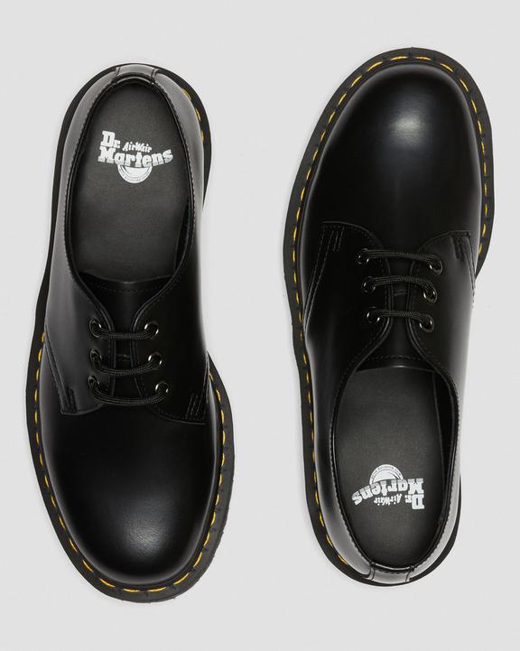 Dr Martens 1461 Smooth Leather Platform Shoes - Black