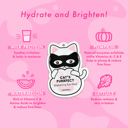 TONYMOLY Cat's Purrfect Brightening Eye Mask