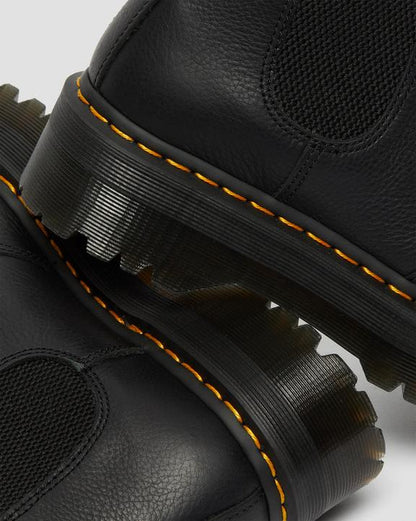 Dr Martens Faux Fur Lined Platform Chelsea Boots - Black