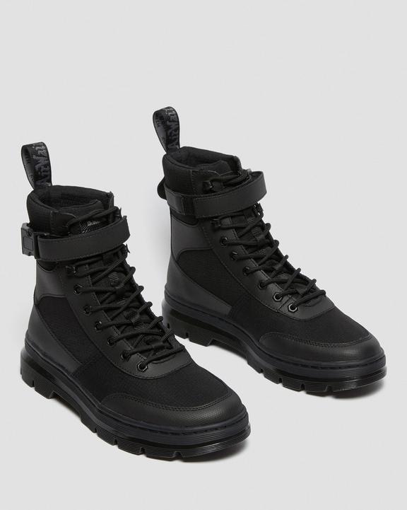 Dr. Martens Combs Tech Poly Casual Boots Black - Womens