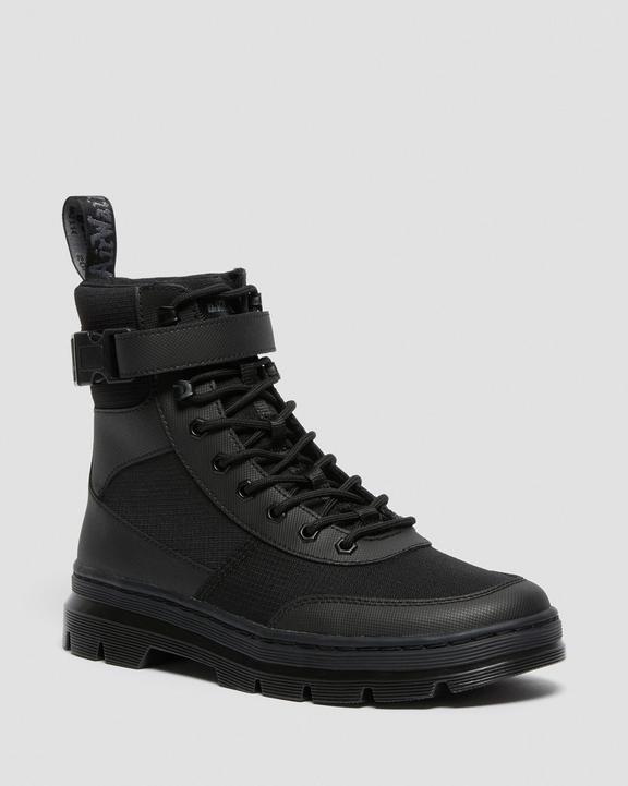 Dr. Martens Combs Tech Poly Casual Boots Black - Womens
