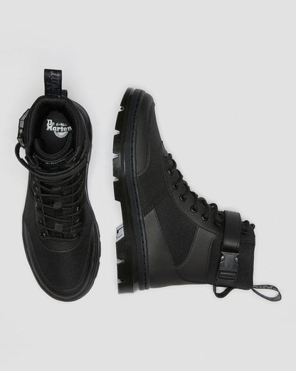 Dr. Martens Combs Tech Poly Casual Boots Black - Womens