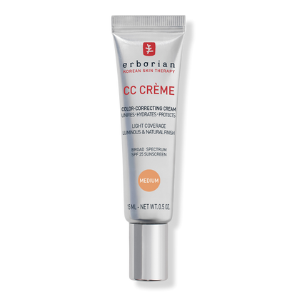 Erborian CC Cream Color-Corrector for Natural Luminous Finish with Korean Centella Asiatica Extract