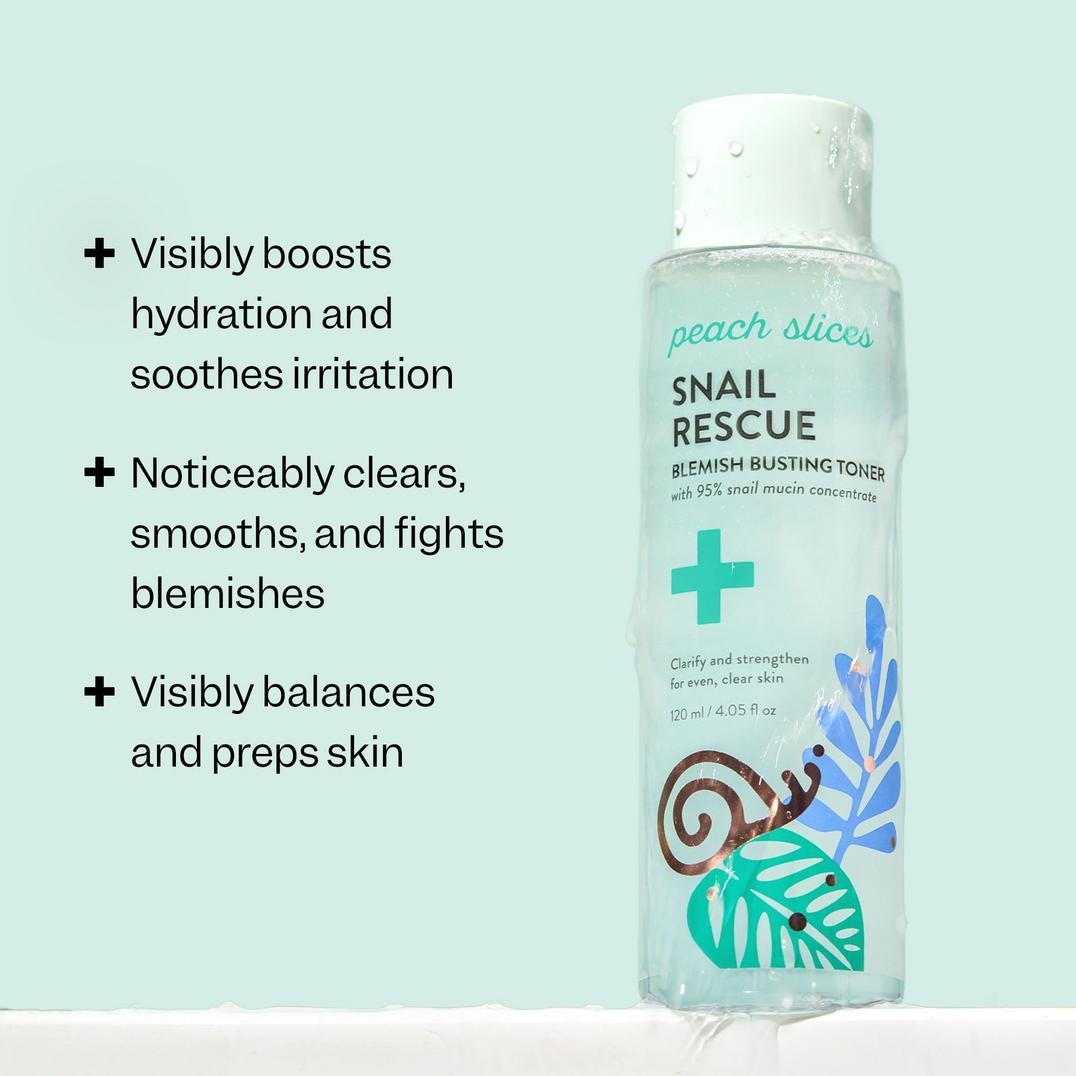 Peach Slices Snail Rescue Blemish Busting Toner