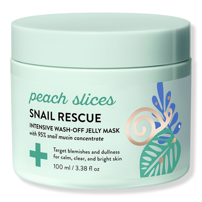Peach Slices Snail Rescue Intensive Wash-Off Jelly Mask