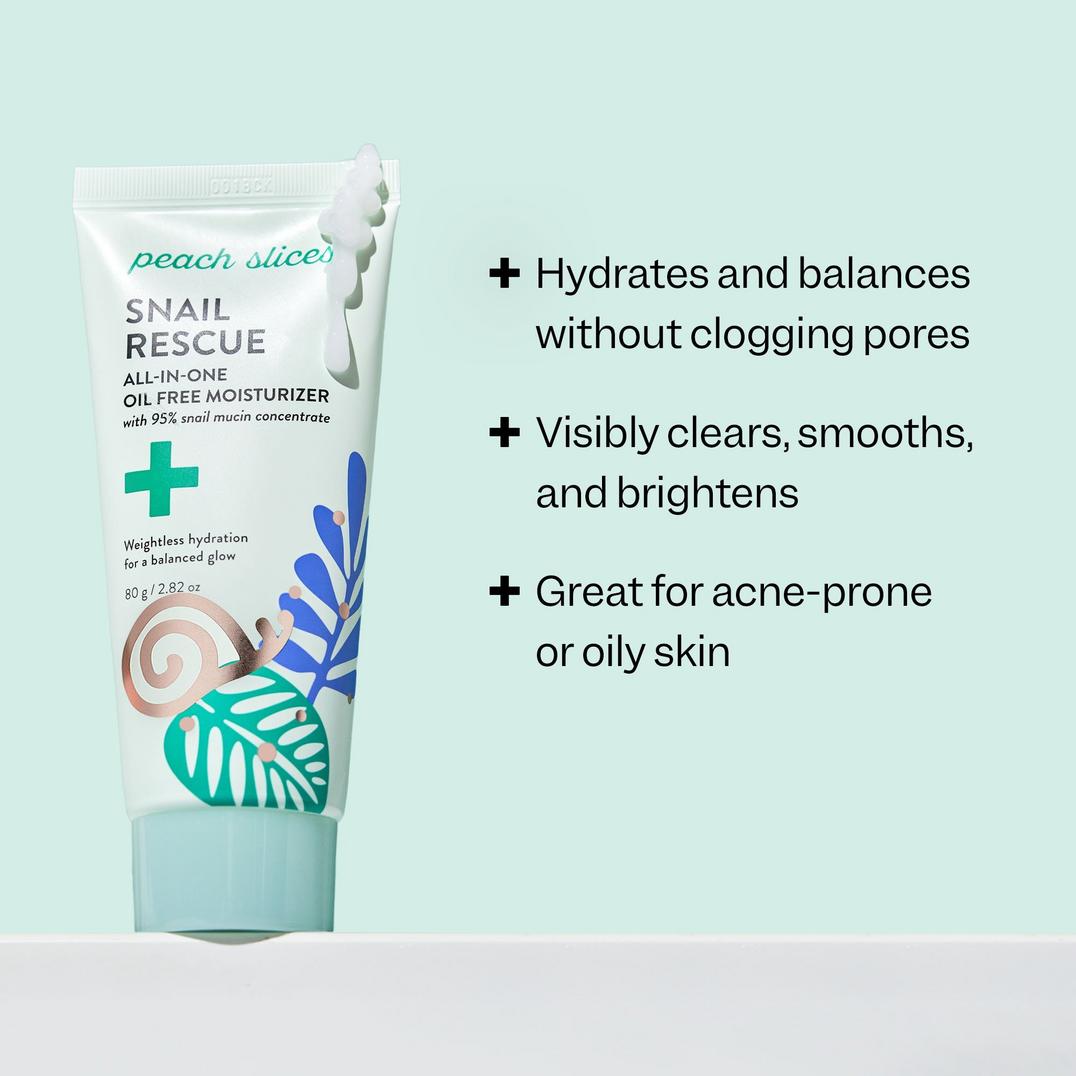 Peach Slices Snail Rescue All-In-One Oil Free Moisturizer