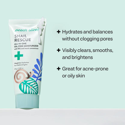 Peach Slices Snail Rescue All-In-One Oil Free Moisturizer