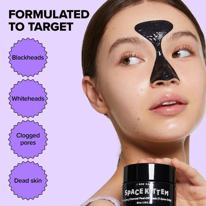 I Dew Care Space Kitten Exfoliating Charcoal Peel-Off Mask