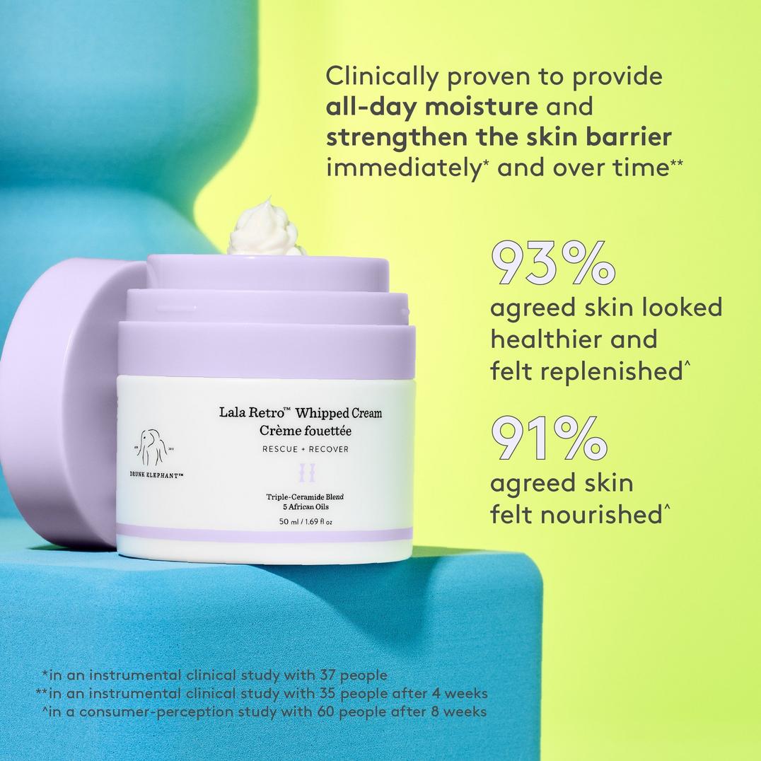 Drunk Elephant Lala Retro Whipped Cream Moisturizer with Ceramides