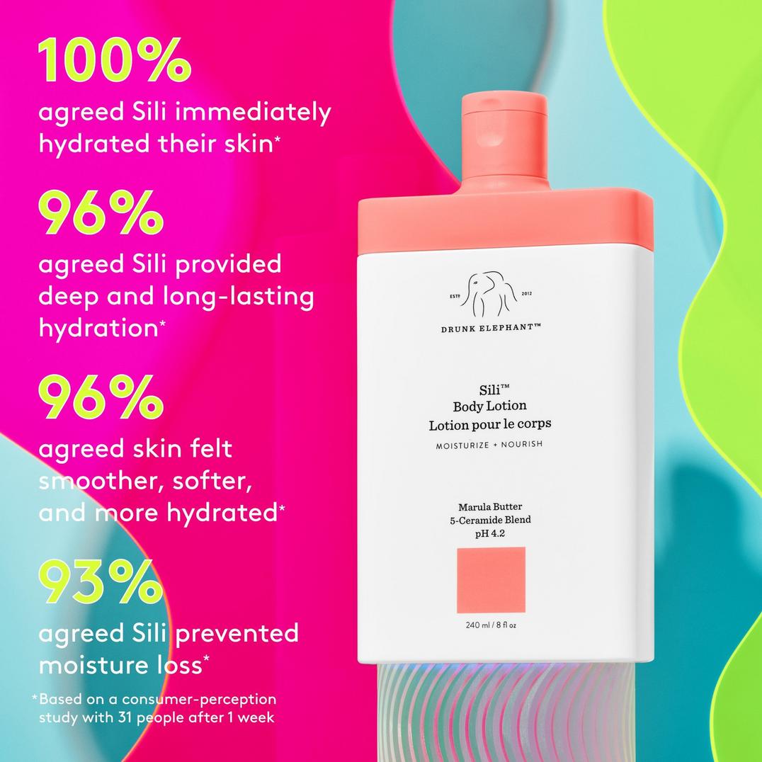 Drunk Elephant Sili Body Lotion with Marula Butter