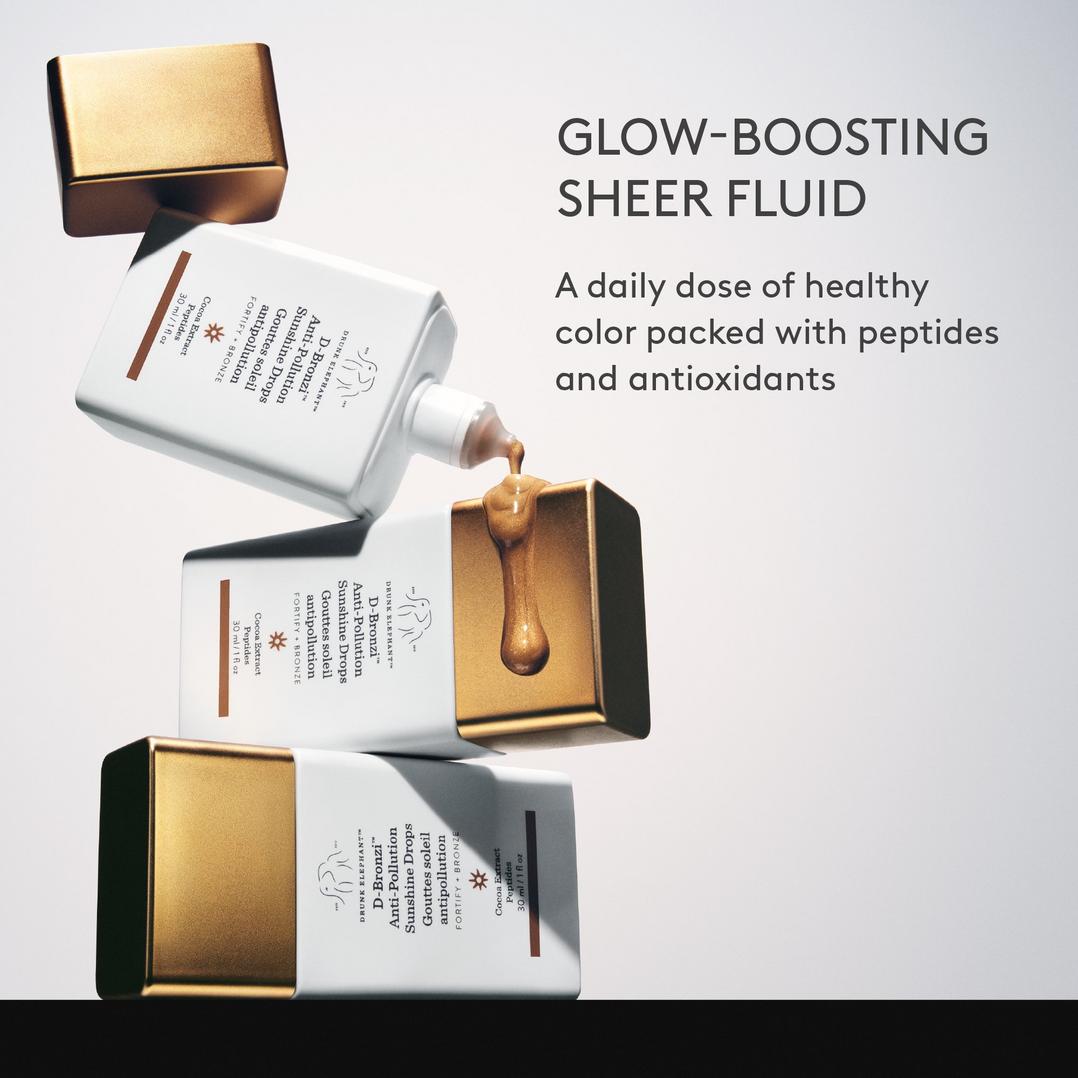 Drunk Elephant D-Bronzi Anti-Pollution Bronzing Drops with Peptides