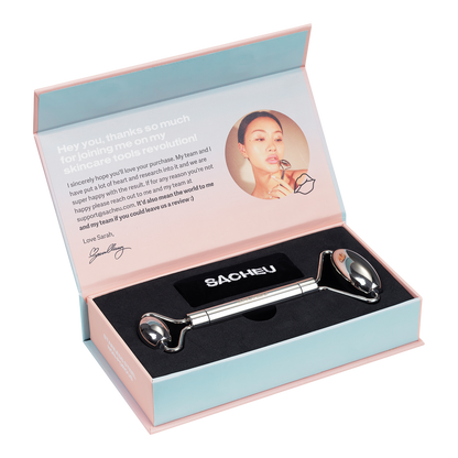 SACHEU Dual-Sided Stainless Steel Beauty Roller