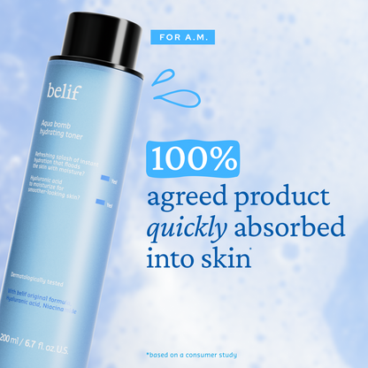 belif Aqua Bomb Hydrating Toner with Hyaluronic Acid