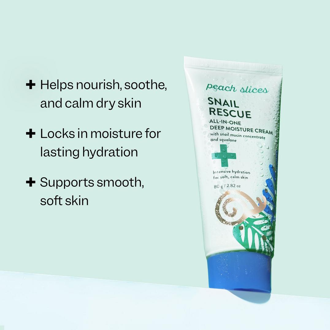 Peach Slices Snail Rescue All-In-One Deep Moisture Cream