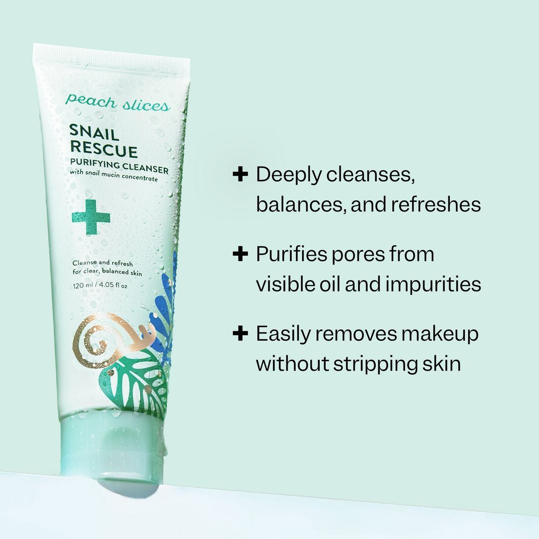Peach Slices Snail Rescue Purifying Cleanser