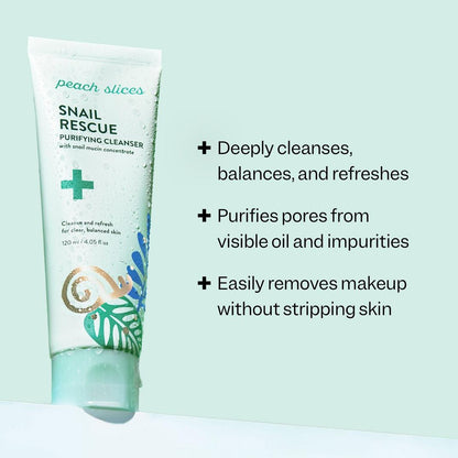 Peach Slices Snail Rescue Purifying Cleanser