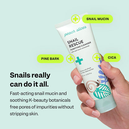 Peach Slices Snail Rescue Purifying Cleanser