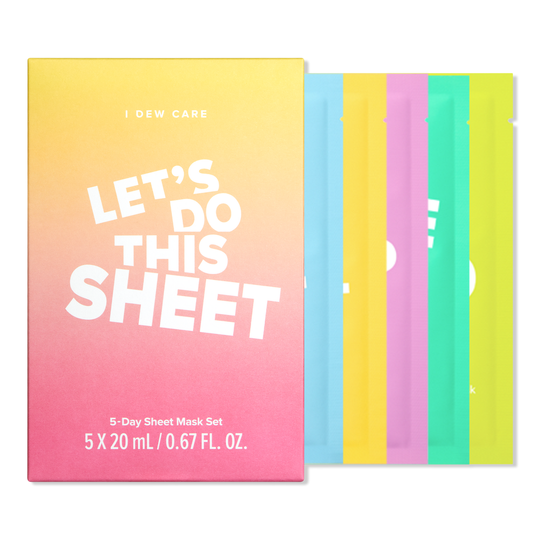I Dew Care Let's Do This Sheet 5-Day Sheet Mask Set