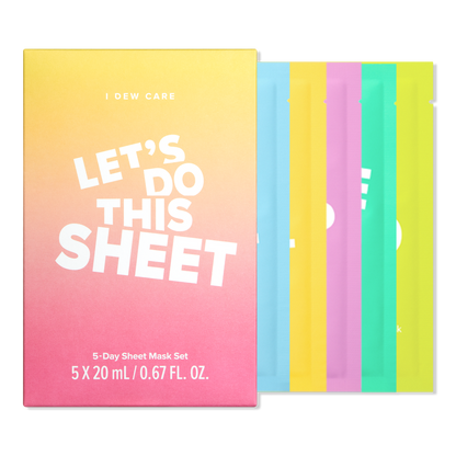 I Dew Care Let's Do This Sheet 5-Day Sheet Mask Set