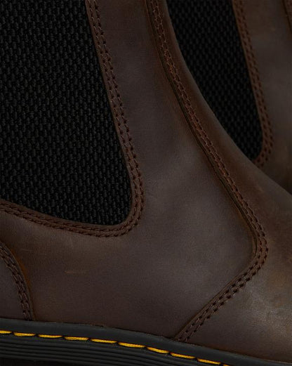 Dr. Martens Embury Crazy Horse Leather Casual Boots Brown - Womens