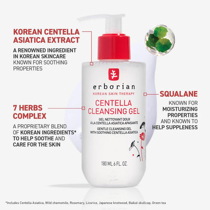 Erborian Centella Cleansing Gel with Centella Asiatica & Squalane