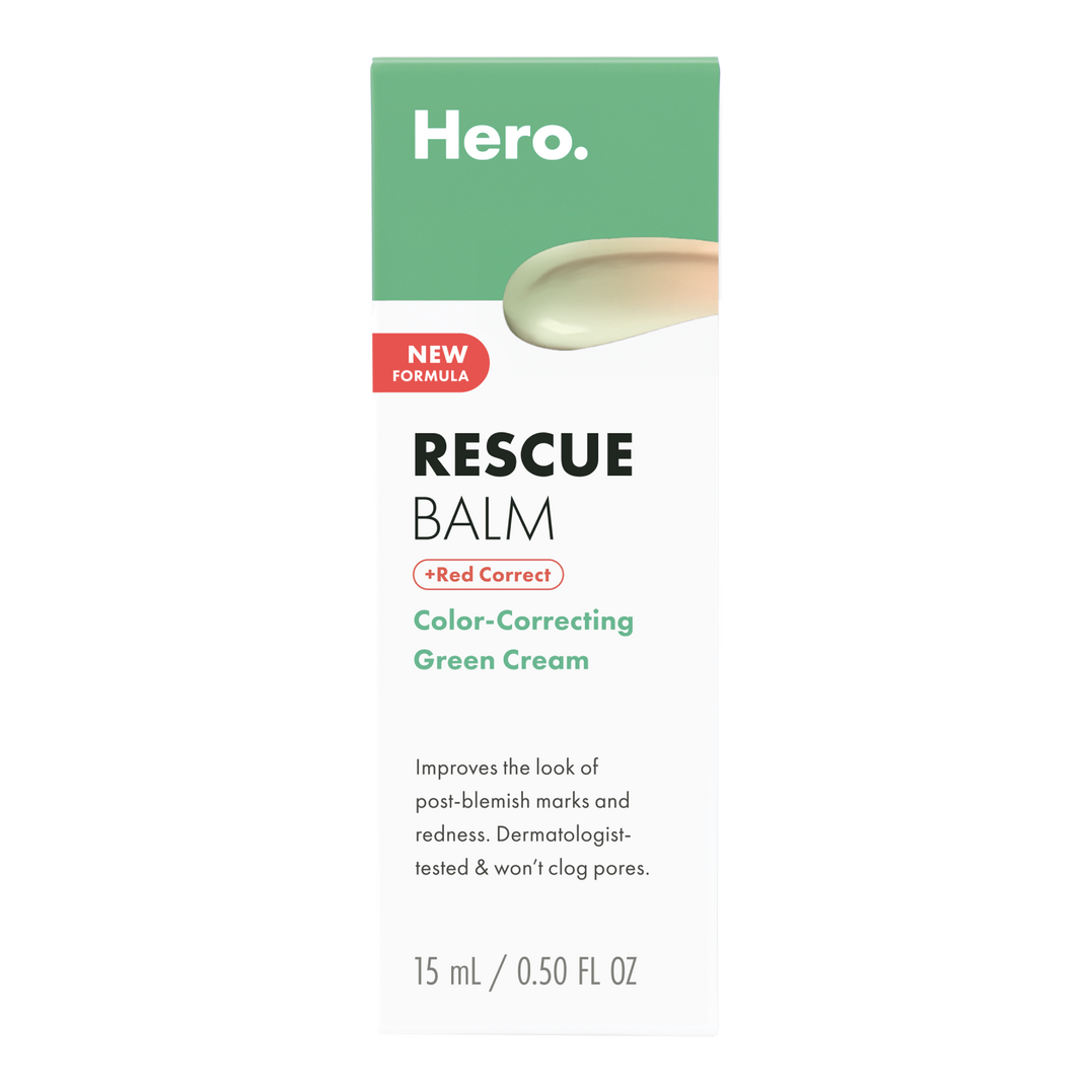 Hero Cosmetics Rescue Balm +Red Correct Post-Blemish Recovery Cream