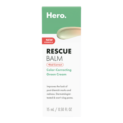 Hero Cosmetics Rescue Balm +Red Correct Post-Blemish Recovery Cream