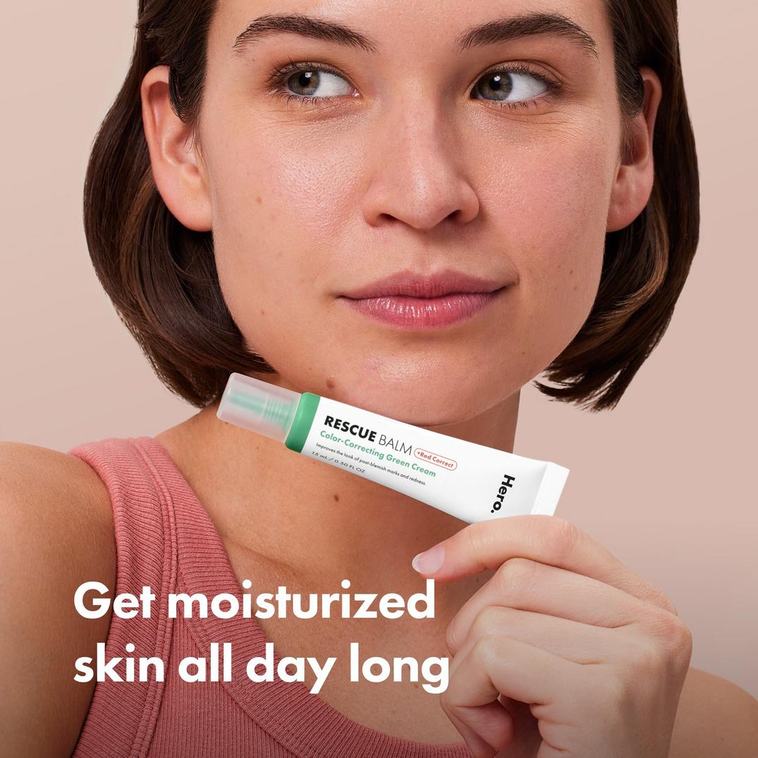 Hero Cosmetics Rescue Balm +Red Correct Post-Blemish Recovery Cream