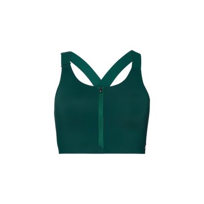 On Endurance Bra Zip Spirulina (Women's)