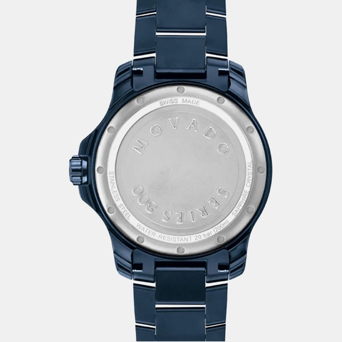 Movado Series 800 Men Quartz Black Dial Analog Stainless Steel Watch 2600160