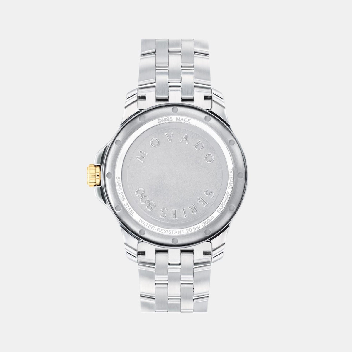 Movado Series 800 Men Quartz Black Dial Analog Stainless Steel Watch 2600182