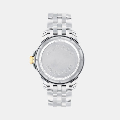 Movado Series 800 Men Quartz Black Dial Analog Stainless Steel Watch 2600182