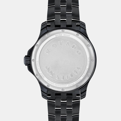 Movado Series 800 Men Quartz Black Dial Analog Stainless Steel Watch 2600186