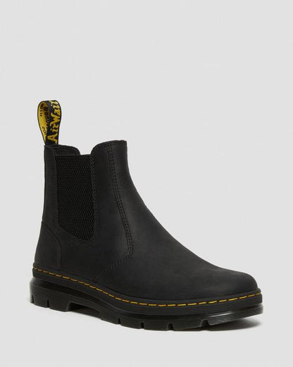 Dr. Martens Embury Leather Casual Chelsea Boots Black - Womens