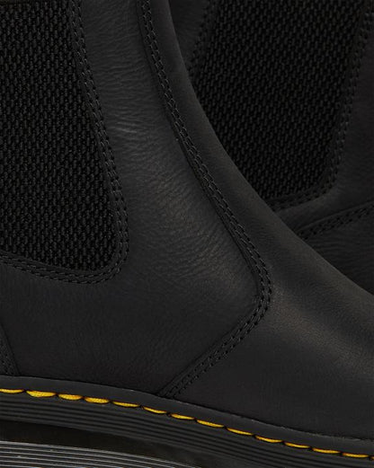 Embury Leather Casual Chelsea Boots - Black - Mens
