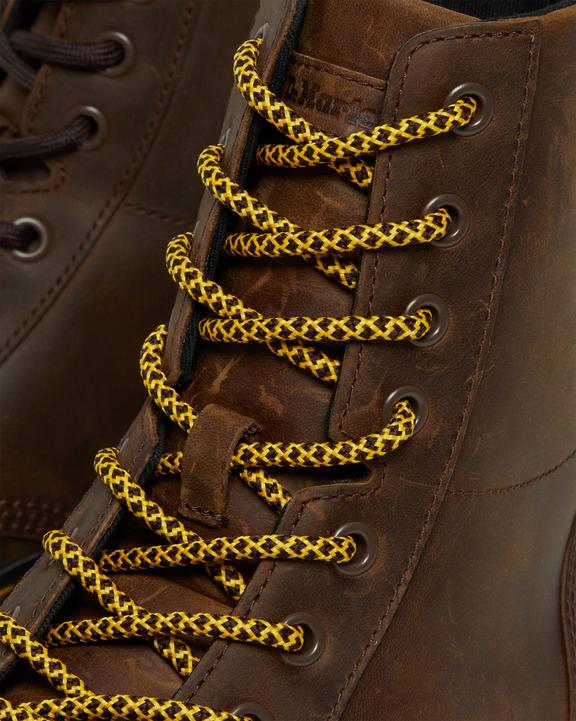 Dr. Martens Combs Crazy Horse Leather Casual Boots Brown - Womens