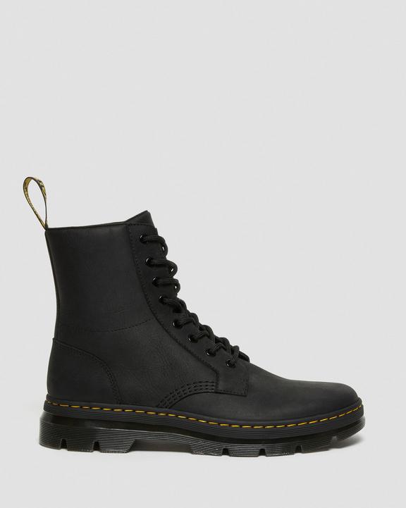 Dr. Martens Combs Leather Casual Boots Black - Mens
