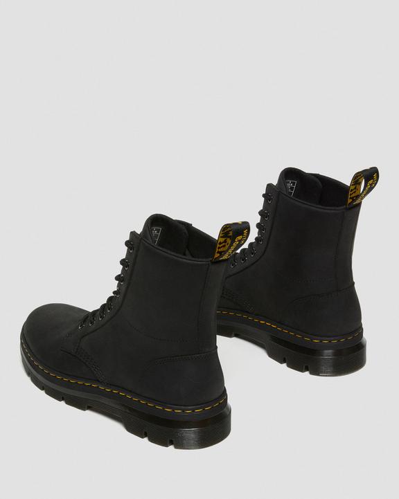 Dr. Martens Combs Leather Casual Boots Black - Mens