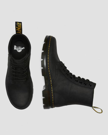 Dr. Martens Combs Leather Casual Boots Black - Mens
