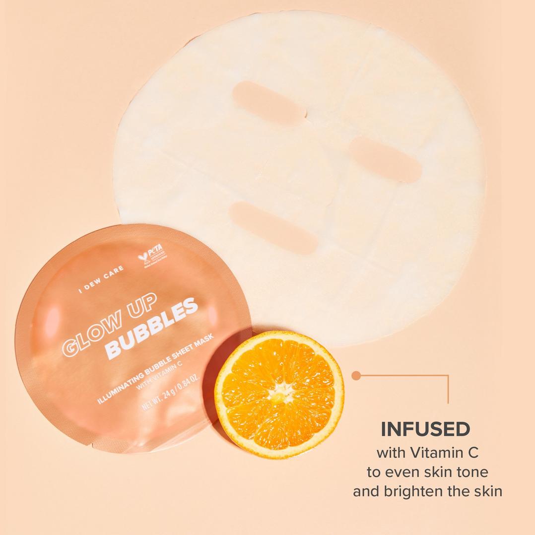 I Dew Care Glow Up Bubbles Illuminating Bubbling Sheet Mask