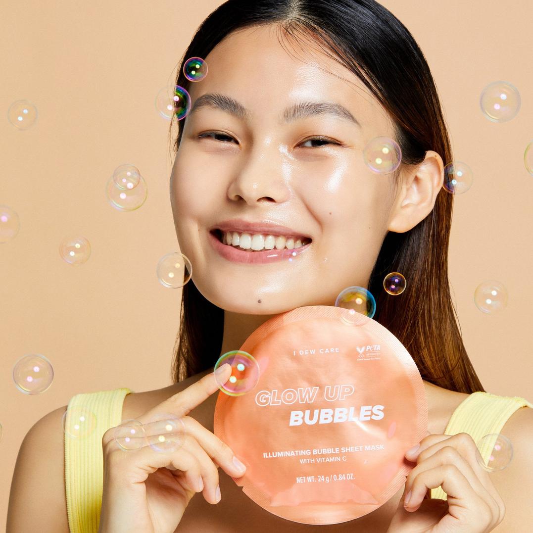 I Dew Care Glow Up Bubbles Illuminating Bubbling Sheet Mask
