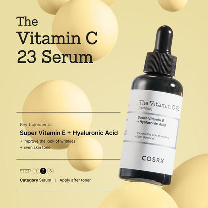 COSRX The Vitamin C 23 Serum with Super Vitamin E + Hyaluronic Acid