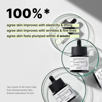 COSRX The Retinol 0.5 Oil with Super Vitamin E + Squalane