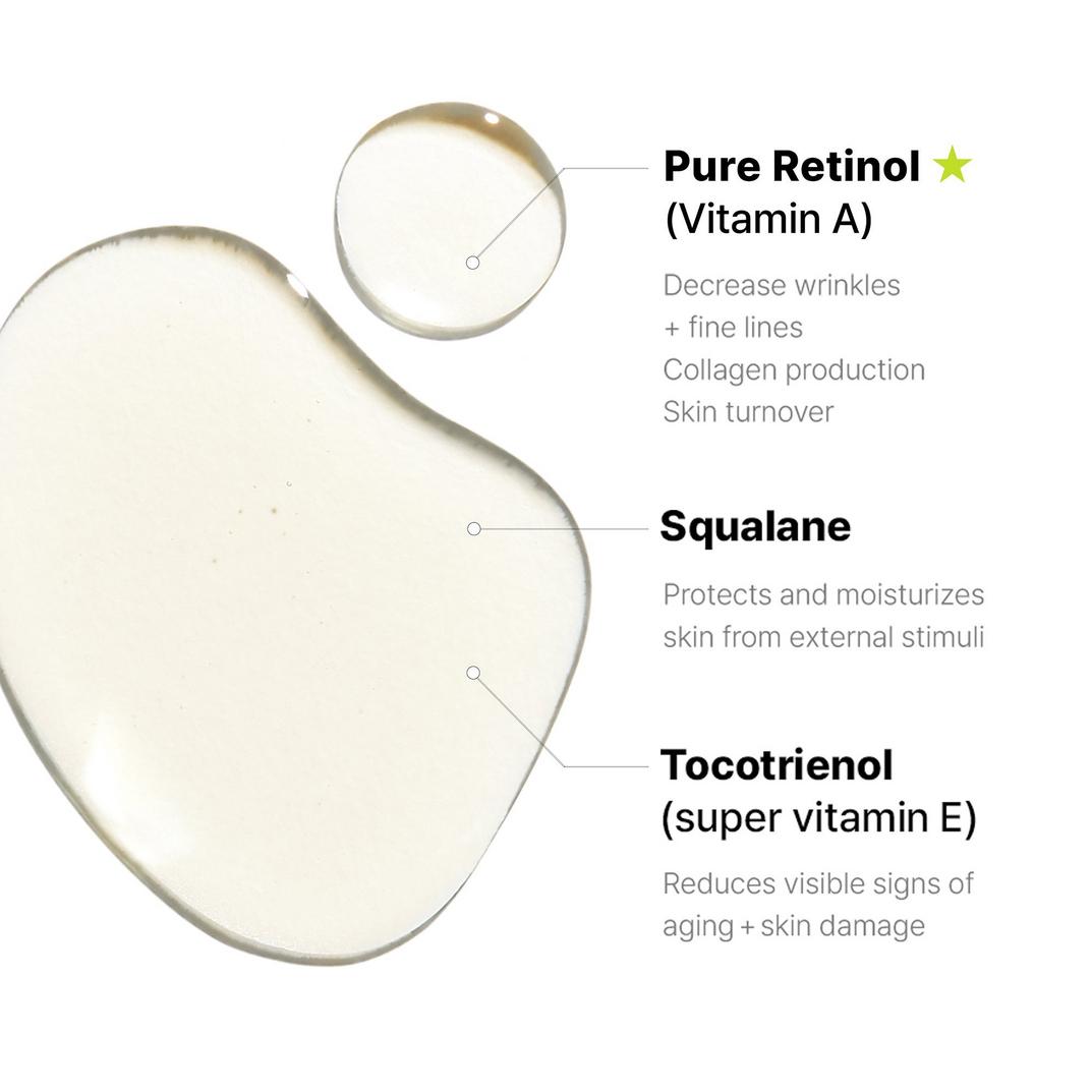 COSRX The Retinol 0.5 Oil with Super Vitamin E + Squalane